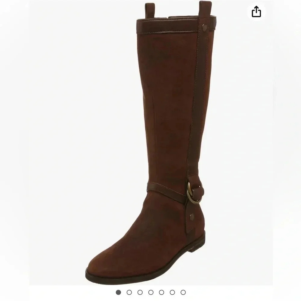 Cole Haan Liberty riding boot. Dark brown, size 8. Great preowned condition.